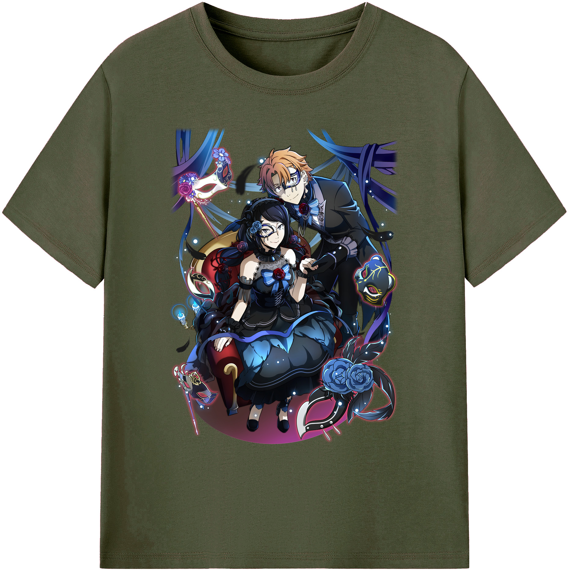 （画像用） 文豪ストレイドッグス Bungo Stray Dogs 綿100％ メンズ半袖Tシャツ｜肌触りやわらか＆通気性